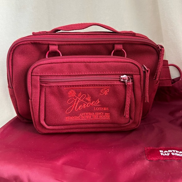 Raf Simons x Eastpak Loop Waistbag Pouch in Burgundy - Picture 9 of 13